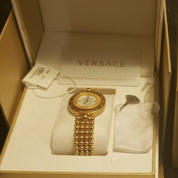 Versace Eon Gold Stainless Steel Women’s Watch with Box - Authentic - Picture 9 of 13